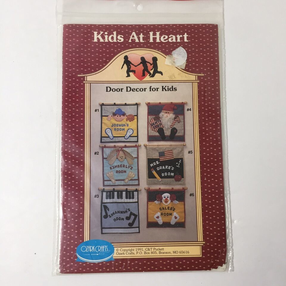 Door Decor for Kids Quilt Pattern Ozark Crafts 13" x 13" Applique - $12.86
