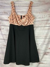 Torrid Pin Up Retro Skater Dress Womens 24 Sleeveless Polka Dot Stretch ... - $27.00