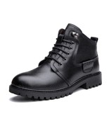 Top quality handsome comfortable Retro leather winter Keep warm boots Bi... - £58.40 GBP