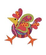 Quilting Creations Laser Cut Fusible Funky Chicken 4 Small Dotz Applique - £14.93 GBP