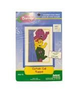 Vintage 1997 Barney Counted Cross Stitch Kit Curtain Call Rappel Janlynn... - $10.00