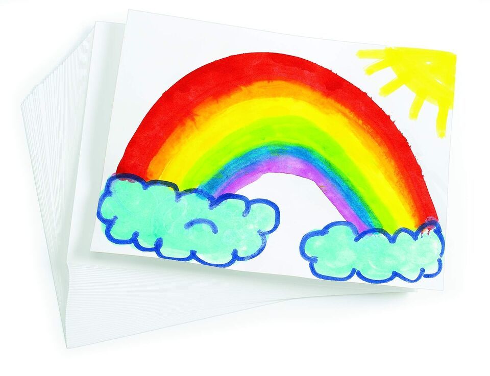 Rainbow Creations: 9" x 12" Art Paper - Premium Craft Paper for Painting, Water