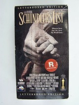 Schindler&#39;s List - Letterboxed Edition VHS Video Tape Liam Neeson Ben Kingsley - £5.25 GBP