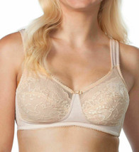 Leading Lady Womens Comfort Wirefree Lace Bra Nude Various Sizes NWT #5203 - $14.39