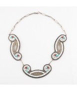 Exquisite Native American Zuni Sun God Necklace - $1,344.84 CAD