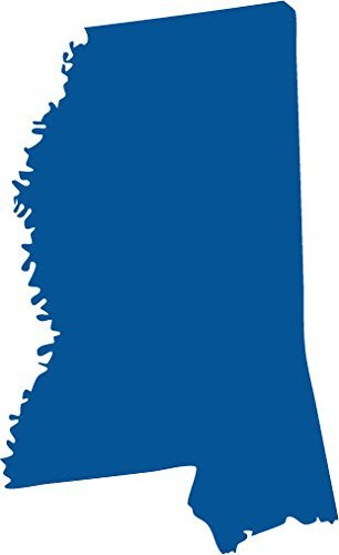Picniva blue Mississippi MS map removable Vinyl Wall Decal Home Dicor 3 ... - $3.91