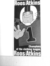 1971 Ad Roos /Atkins Men&#39;s Upscale Clothing Stores, San Francisco, Calif - $167.57 MXN