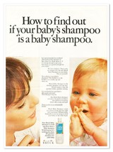 Breck Baby Shampoo Mother &amp; Child Vintage 1969 Full-Page Print Magazine Ad - £7.60 GBP