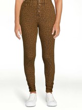 Time and Tru Women&#39;s Leopard Print Button Fly High Rise Curvy Jeans Size... - £17.38 GBP