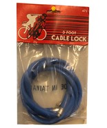 BICYCLE ANTI-THEFT CABLE- 3 FEET CABLE WITH LOCK AND KEY - £5.82 GBP