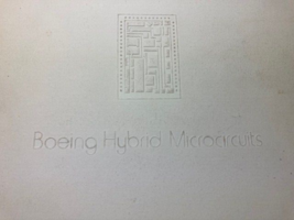 Extremely Rare Vintage Boeing Brochure Hybrid Microcircuits - £12.61 GBP