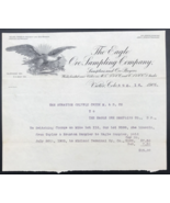 1902 Eagle Ore Sampling Co Letterhead Billhead Stratton Cripple Creek Vi... - $45.61