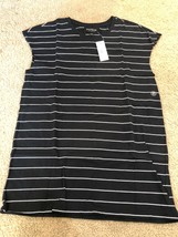 Pacsun Striped Tee Shirt Ringer Tank Trendy Black White Modern Crew Size... - $14.59