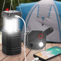 3000 Large Capacity Hand Crank Solar Camping Lantern, Portable Ultra Bri... - £28.41 GBP