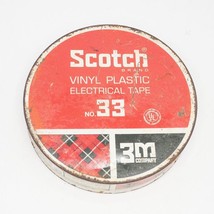 Scotch No. 33 Vinyl Plastic Electrical Tape Empty Advertising Tin Can - $11.87