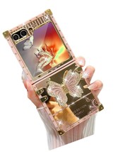 for Samsung Galaxy Z Flip 6 Case with Kickstand, Glitter Foldable Stand - £45.92 GBP