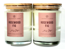 2 Pack Chesapeake Bay Candle Rosewood Fig Essential Oils 8.8 Oz - $25.99