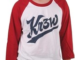 Kr3w Skateboarding Red White Blue Ballpark Raglan 3/4 Sleeve T-Shirt K56... - $33.59