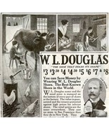 1917 W.L. Douglas Shoe Advertisement Farm Theme Milk Cow Ephemera LGADYC4 - $27.40 CAD