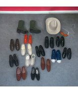 Lot of Doll Shoes- Brown Riding Boots, loafers, sneakers etc. Barbie ? V... - £22.15 GBP