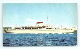 Postcard MV Avgvstvs Italian Line Luxury Ocean Liner Passenger Cruise Ship - £7.29 GBP