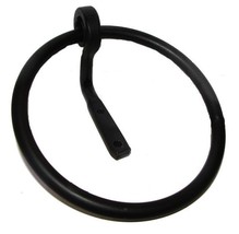 ROUND WROUGHT IRON TOWEL RING Solid Colonial Kitchen Bath Amish Blacksmi... - £11.96 GBP