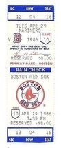 Roger Clemens 20 k&#39;s Strikeout Game Full Ticket April 29th 1986 - $299.42