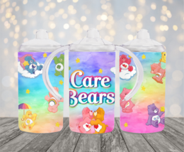 Personalized Care Bear Design 12oz 2 in 1 Stainless Steel Dual Lid Sippy... - £14.38 GBP