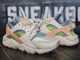 Nike Air Huarache SE Sail White/Orange/Blue Running Shoes DQ0117-100 Women 6.5 - £81.28 GBP