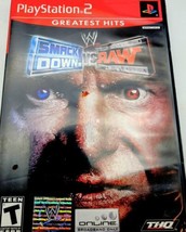 WWE Smackdown vs Raw PS 2 Playstation 2 Greatest Hits COMPLETE Manual Ca... - £10.02 GBP