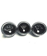 Electrical Oil Pressure, Water Temperature, Fuel Gauge set in Black Face... - $57.68 CAD