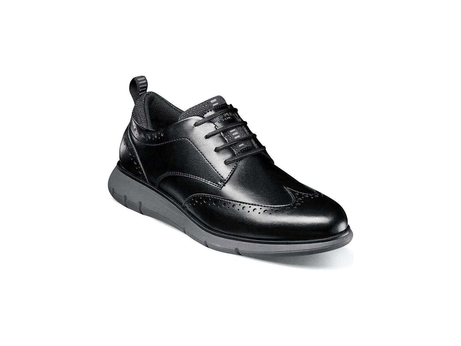 Nunn Bush Stance Wingtip Oxford Walking Shoes Lightweight Black Multi 85055-009
