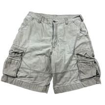 Vtg Y2K Levi&#39;s Cargo Shorts Flap Pockets Faded Brown Baggy Skater Mens 36 - £17.55 GBP