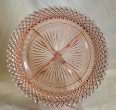 Miss America Pink 4-Part Relish Dish 1930&#39;s Depression Glass Anchor Hocking - £33.47 GBP
