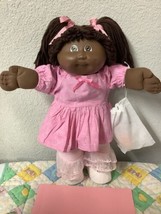 Vintage Cabbage Patch Kid Girl African American Head Mold #3 1985 Brown Hair - £155.87 GBP