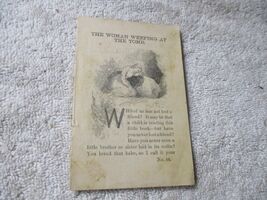 Vintage 1847 Miniature Childrens Book American Tract Society Woman Weepi... - $49.49