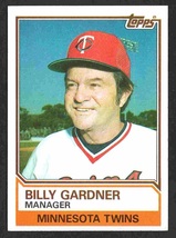 Minnesota Twins Billy Gardner 1983 Topps #11 ex mt ! - £0.37 GBP