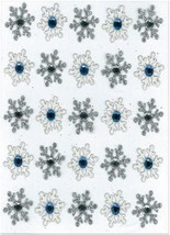 Jolee&#39;s Cabochon Dimensional Repeat Stickers-Snowflake Repeats - £16.01 GBP
