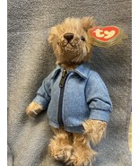 Vintage Ty Attic Treasures Beanie Baby Tudor the Bear P.V.C. Pellets Err... - $282.73 MXN