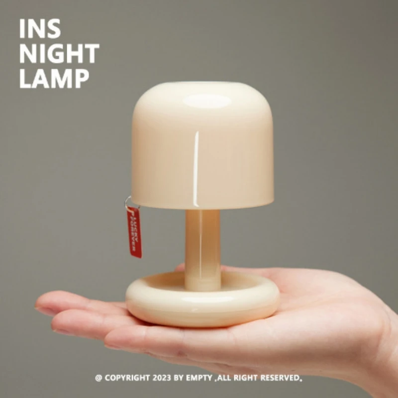 Mini Desktop Sunset Night Lamp Creative USB Rechargeable Mushroom Style Led - $16.30