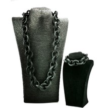 UKEBAY New DIY Bohemia Jewelry Set Handmade Rubber Necklaces Charm Bangl... - £27.19 GBP
