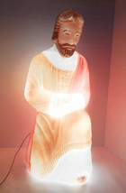 Nativity Joseph Blow Mold Poloron Prods Hard Plastic 26&quot; Lighted Christmas - £55.94 GBP