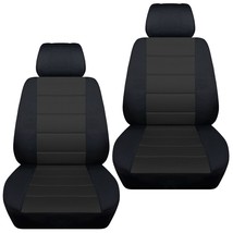 Front set car seat covers fits 2010-2020 Kia Soul   black and charcoal - £57.67 GBP