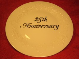 9&quot; Porcelain Collector Plate 25th Anniversary Papel [Z61] - £16.57 GBP