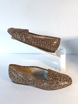 Enzo Angiolini Liberty Womens Animal Safari Cat Loafers Flats Shoes Leather 7.5 - £23.88 GBP