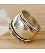 925 Sterling Silver, Solid Silver, Band Ring, Wide Cigar Band Ring - $306.95 MXN+