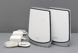 NETGEAR Orbi RBK852 AX6000 Tri-band Mesh WiFi 6 System (2-pack) - White  - £179.28 GBP