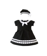 Adorable Baby Girl Navy Inspired Dress and Beret Set - Nautical Charm - £27.19 GBP