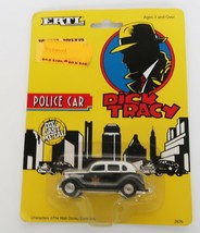 Vtg 1990 ERTL Dick Tracy Police Car Black &amp; White 1/64 Scale NOC NRFP NOS - £9.40 GBP