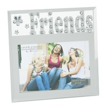 FRIENDS mirror &amp; crystal photo frame with cutout letters - $7.98